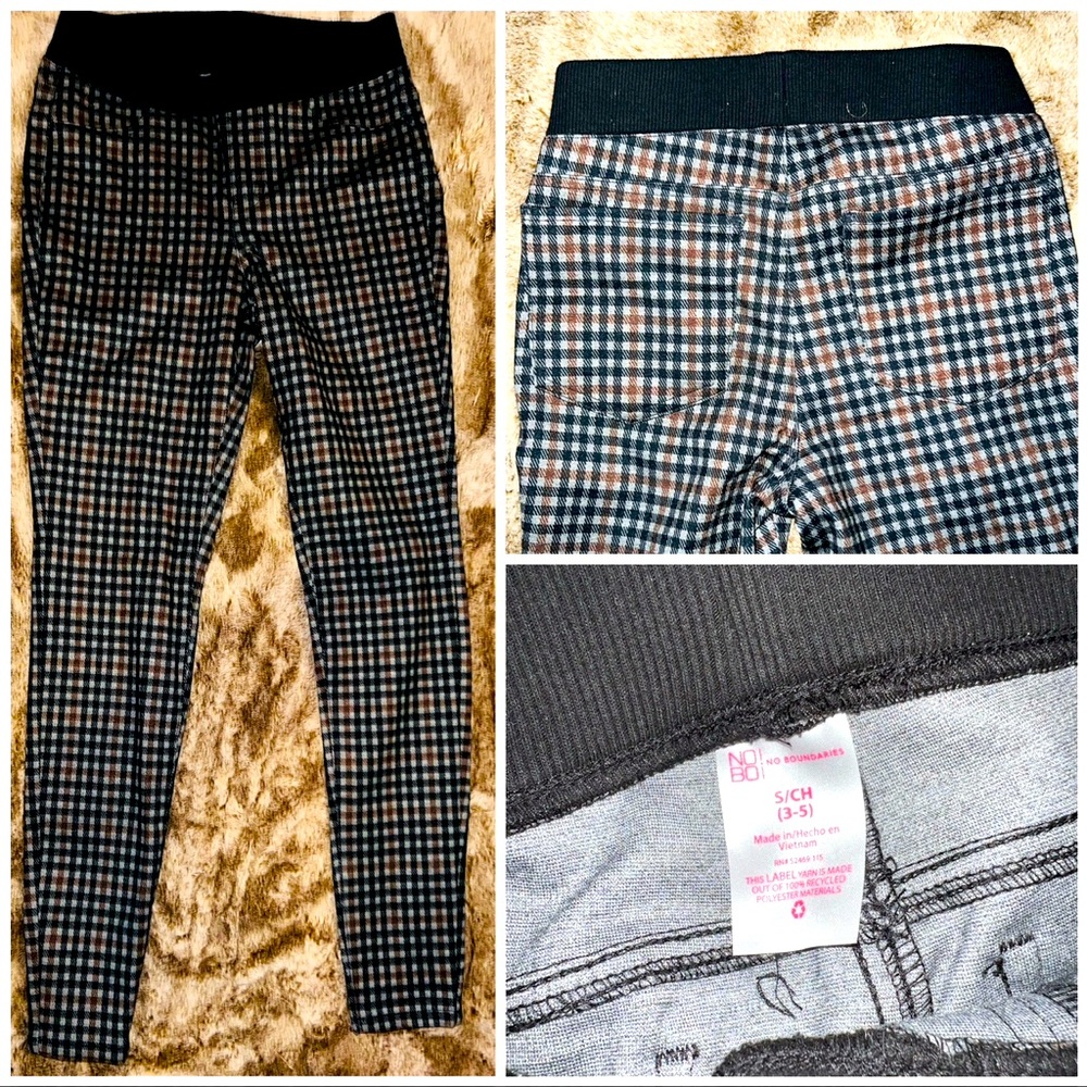 No Boundaries Skinny Plaid Pants